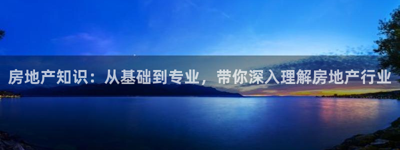 和记万佳官网：房地产知识：从基础到专业，带你深入理解房地产行