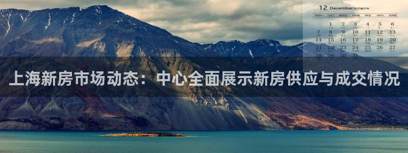 和记电讯澳门官网：上海新房市场动态：中心全面展示新房供应与成