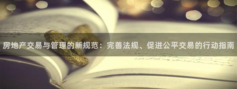 和记 中国官网：房地产交易与管理的新规范：完善法规、促进公平
