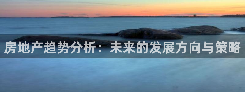 三宇和记官网：房地产趋势分析：未来的发展方向与策略