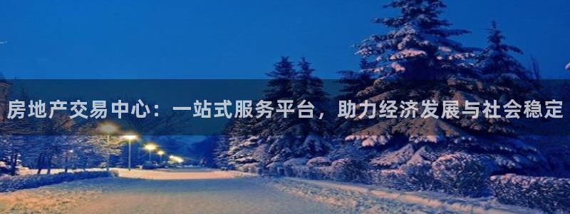 和记平台官网：房地产交易中心：一站式服务平台，助力经济发展与