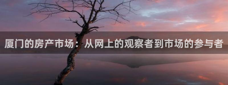 和记国际官网：厦门的房产市场：从网上的观察者到市场的参与者