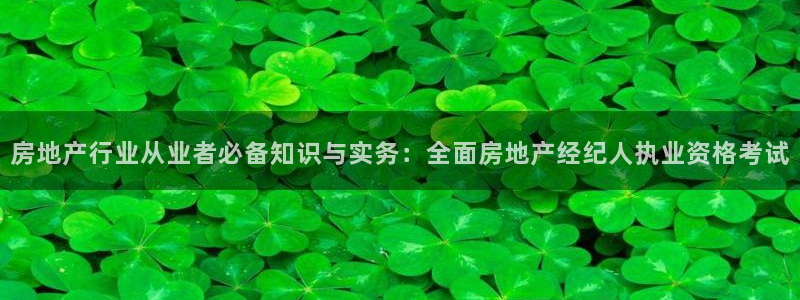 和记官网手机新版app下载：房地产行业从业者必备知识与实务：