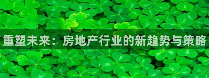 和记娱乐h8官网：重塑未来：房地产行业的新趋势与策略